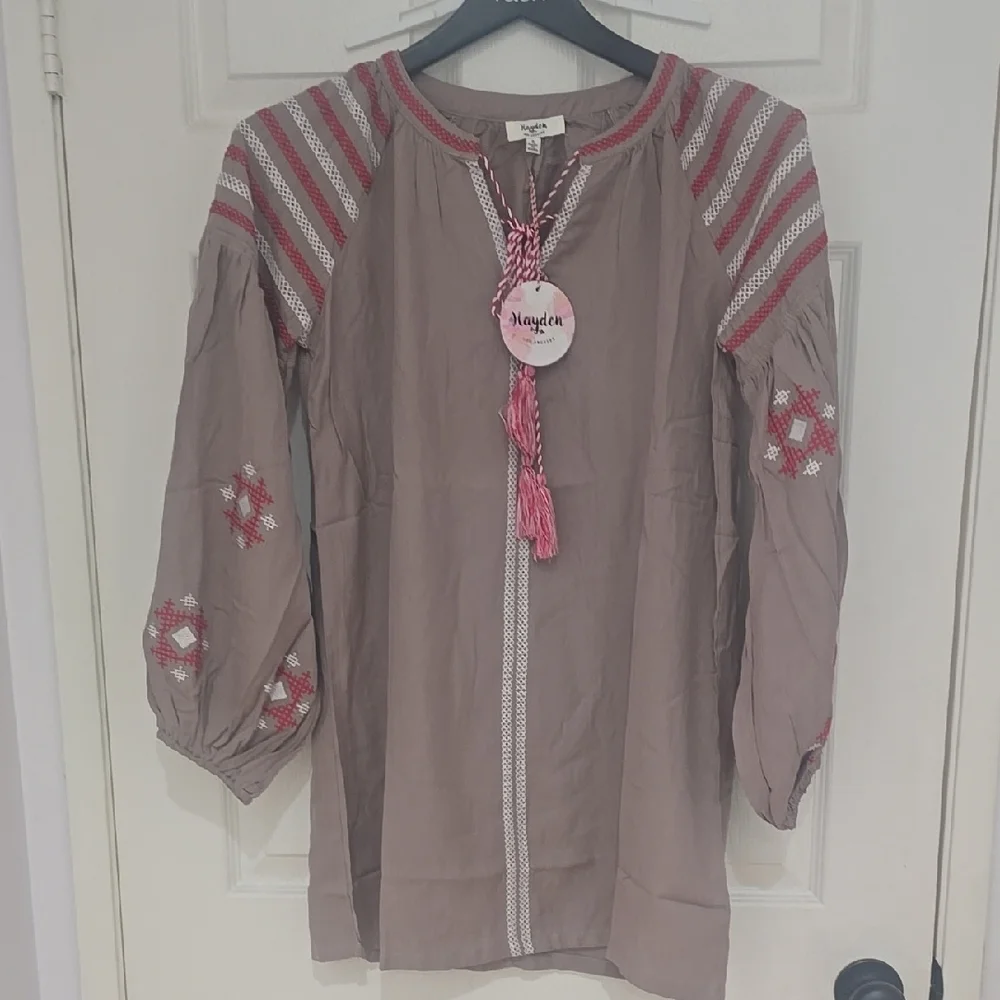 HAYDEN WOMENS SIZE S Brown and Pink Dress NWT - Picture 1 of 8